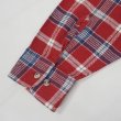 画像4: 80-90's TOWNCRAFT フランネル ボタンダウンシャツ "Red Plaid / MADE IN USA" (4)