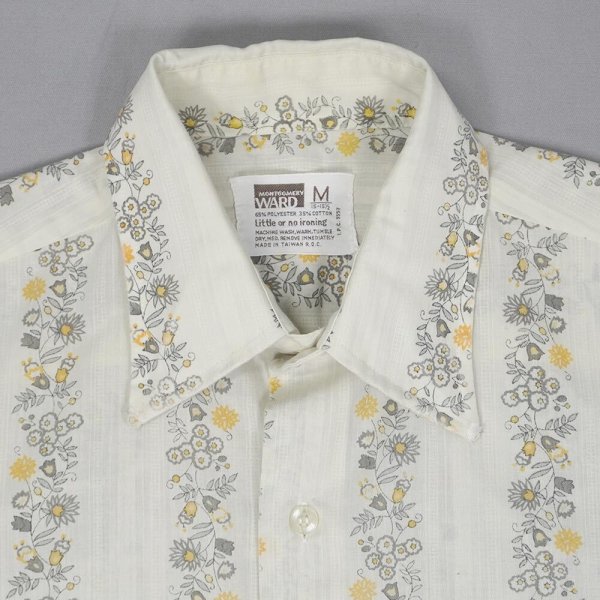 画像3: 70's MONTGOMERY WARD S/S 総柄 レギュラーカラーシャツ (3)