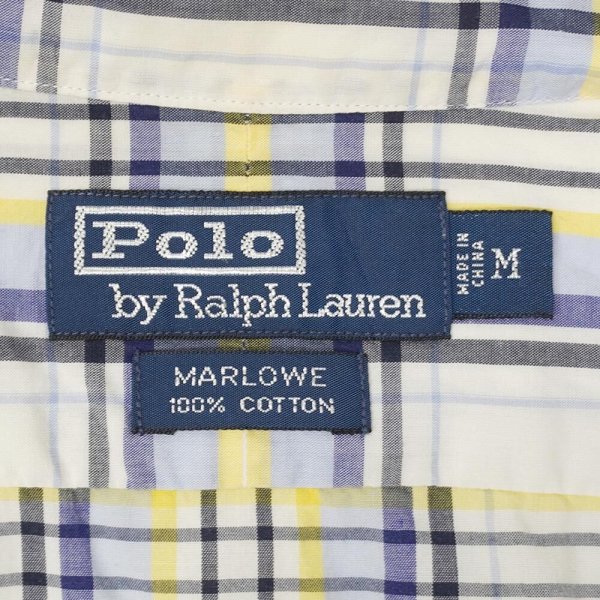画像2: 90's Polo Ralph Lauren S/S レギュラーカラーシャツ "MARLOWE" (2)