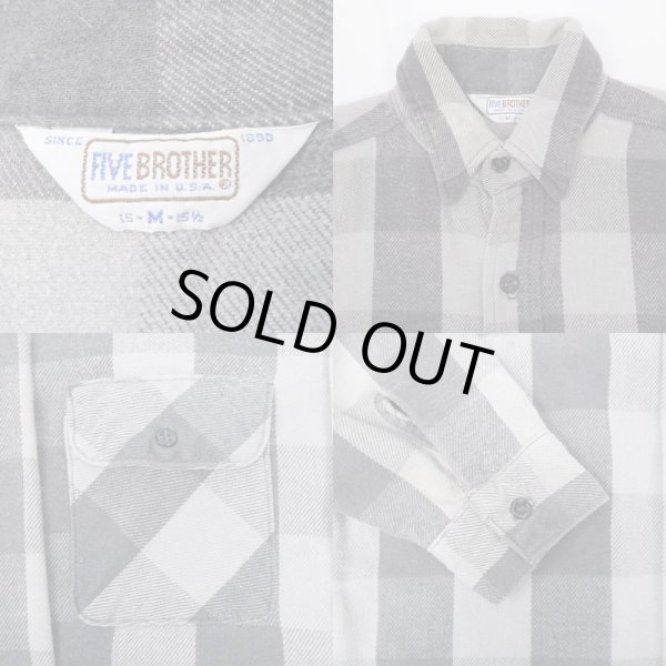 画像3: 80's FIVE BROTHER ヘビーネルシャツ “MADE IN USA” (3)