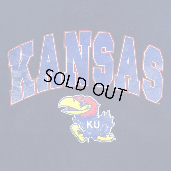 画像2: 90-00's Fruit of the Loom カレッジロゴ プリントスウェット (2)