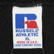 画像2: 90's RUSSELL フルジップ スウェットパーカー "BLACK / MADE IN USA" (2)
