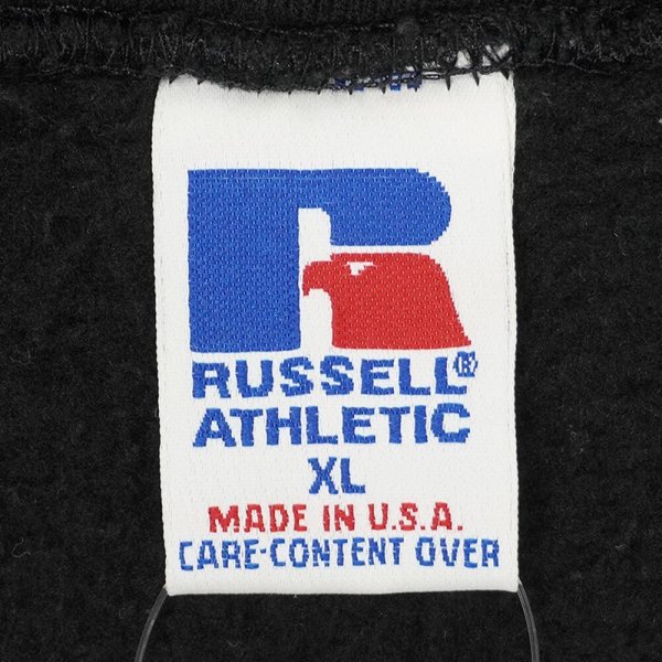 画像2: 90's RUSSELL フルジップ スウェットパーカー "BLACK / MADE IN USA" (2)