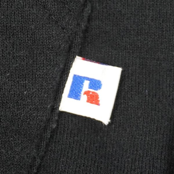 画像4: 90's RUSSELL フルジップ スウェットパーカー "BLACK / MADE IN USA" (4)