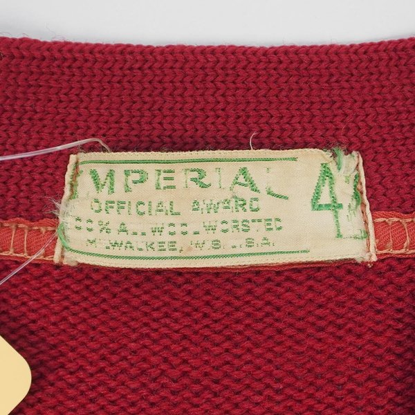 画像2: 50's IMPERIAL ウールニット カーディガン "MADE IN USA" (2)