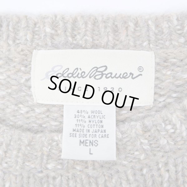 画像3: 90's Eddie Bauer クルーネック ニット "白タグ" (3)