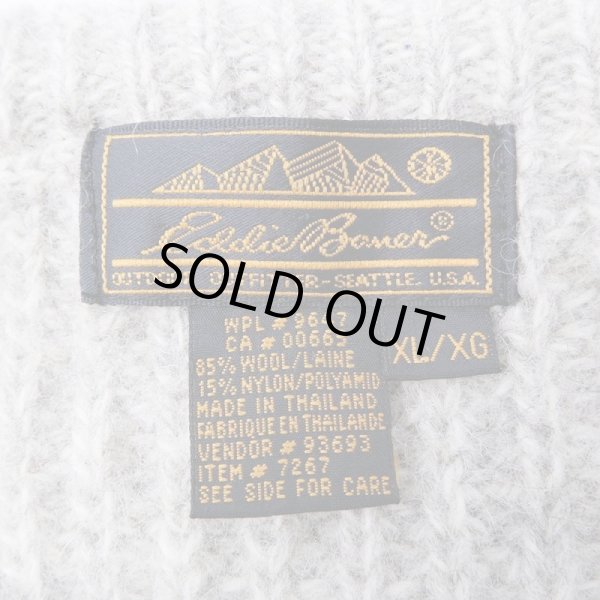 画像2: 80's Eddie Bauer ウールニット "黒タグ" (2)