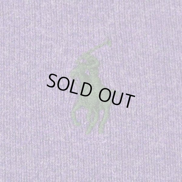 画像3: 90's Polo Ralph Lauren コットンニット “PURPLE” (3)
