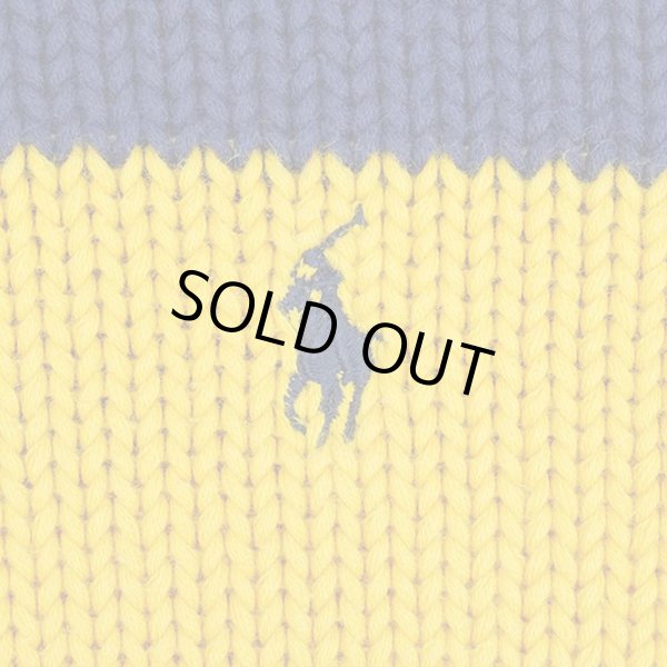 画像3: 90's POLO SPORT ローゲージ コットンニット (3)