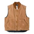 画像1: 00's Carhartt ダックベスト "BROWN / MADE IN USA" (1)