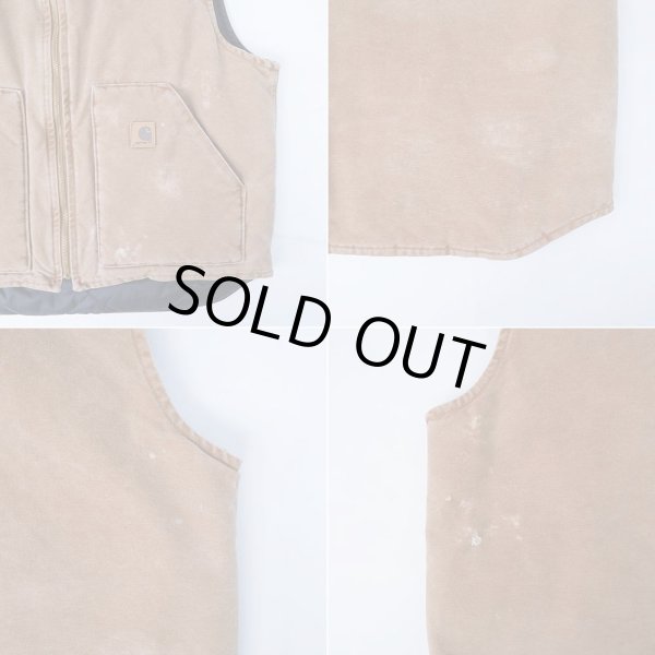 画像5: 00's Carhartt ダックベスト "BROWN / MADE IN USA" (5)