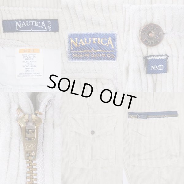 画像3: 90's NAUTICA 太畝コーデュロイ カーゴパンツ (3)