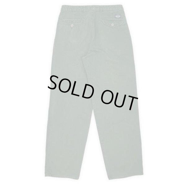 画像2: 90's DOCKERS 2タック チノトラウザー "OLIVE / W33 L32" (2)