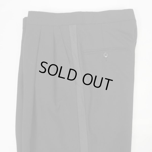 画像4: 90's Brooks Brothers 2タック ウールトラウザー “BLACK / MADE IN USA” (4)