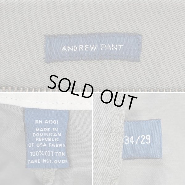 画像4: 90's Polo Ralph Lauren 2タック チノトラウザー "ANDREW PANT / OLIVE / W34 L29" (4)