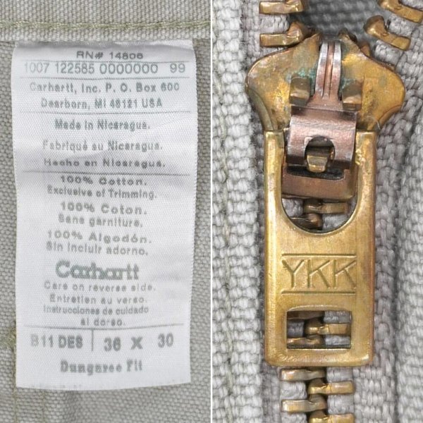 画像4: 00's Carhartt ダックペインターパンツ "B11 DES / W36 L30" (4)