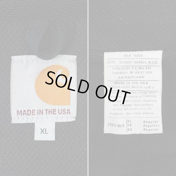 画像3: 00's Carhartt アクティブジャケット "企業ロゴ刺繍 / MADE IN USA" (3)