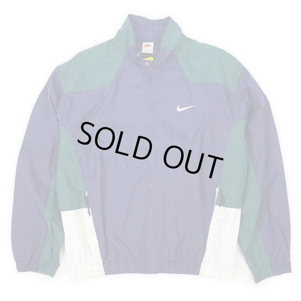 画像2: 90's NIKE ナイロンジャケット “NAVY BASE” (2)