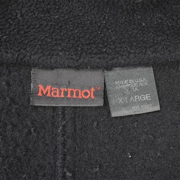 画像2: 90's MARMOT フリースジャケット "BLACK / MADE IN USA" (2)
