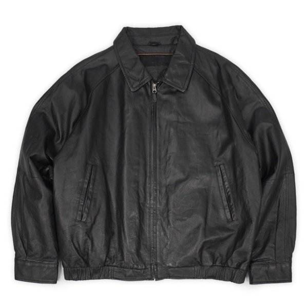 画像1: 00's ST JOHN'S BAY レザージャケット "BLACK" (1)