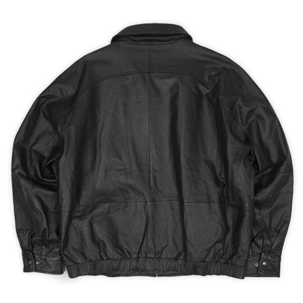 画像2: 00's ST JOHN'S BAY レザージャケット "BLACK" (2)