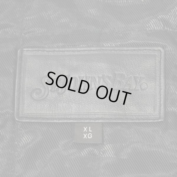 画像3: 00's ST JOHN'S BAY レザージャケット "BLACK" (3)