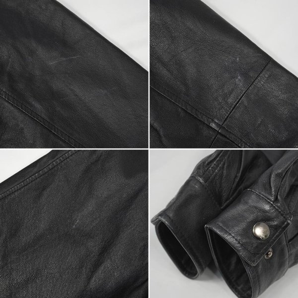 画像5: 00's ST JOHN'S BAY レザージャケット "BLACK" (5)