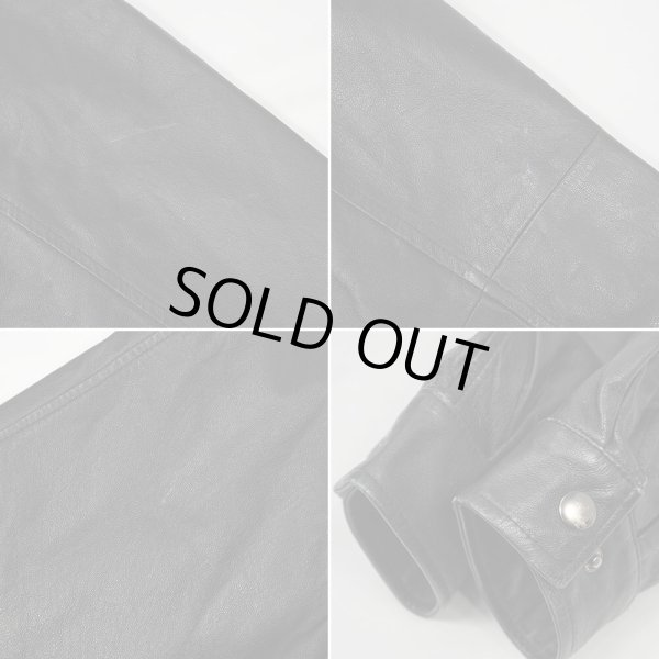 画像5: 00's ST JOHN'S BAY レザージャケット "BLACK" (5)