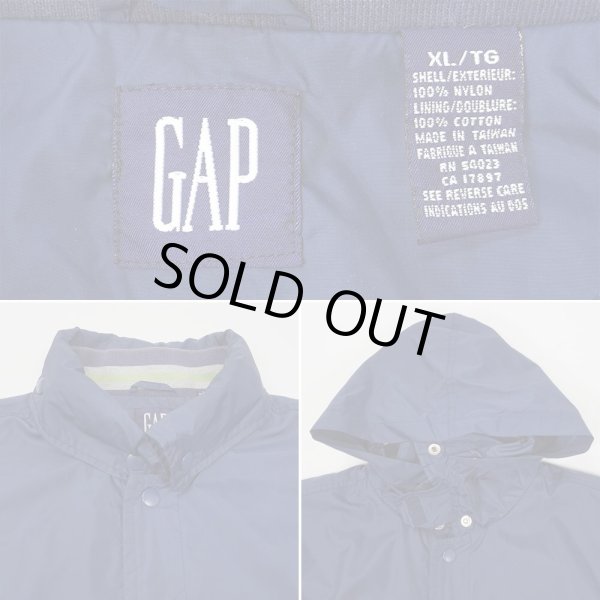 画像2: 90's OLD GAP ナイロンフーディージャケット (2)