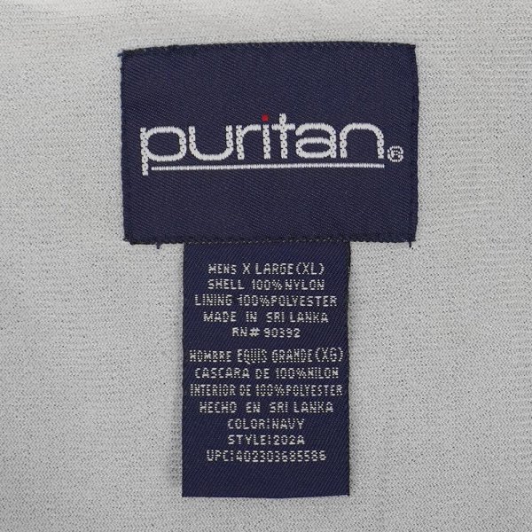画像2: 90's Puritan ナイロンコーチジャケット "NAVY" (2)