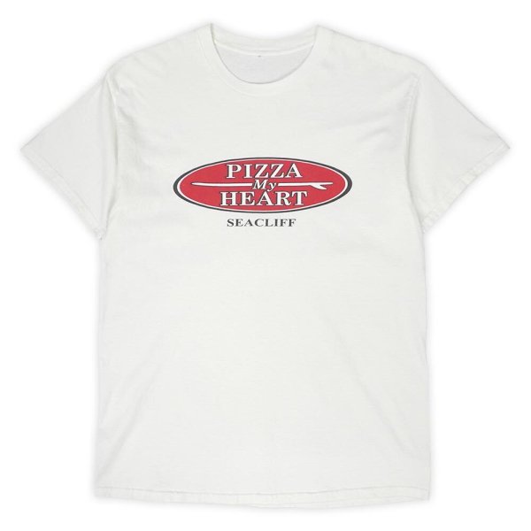 画像1: 00's PIZZA My HEART ロゴプリントTシャツ (1)