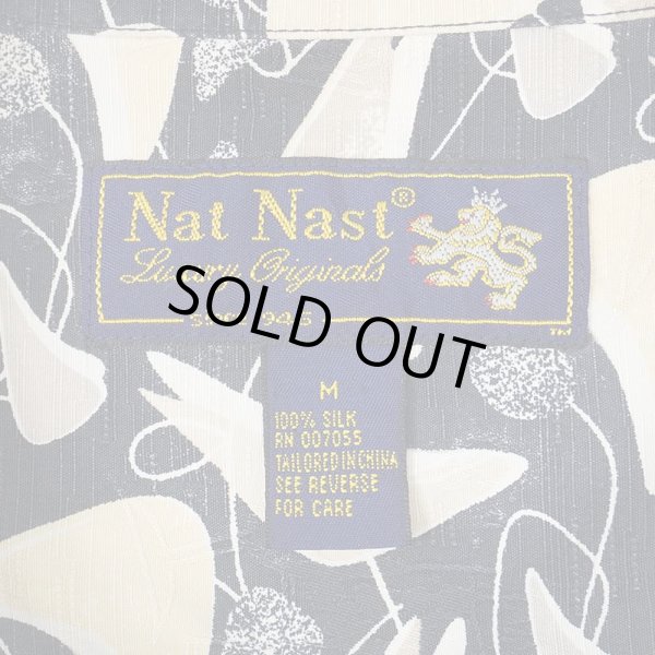 画像2: 00's Nat Nast S/S オープンカラー シルクシャツ (2)
