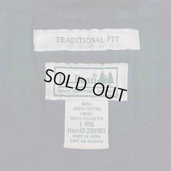 画像2: 00's L.L.Bean フリースライナー フーディーネルシャツ “Black Watch” (2)