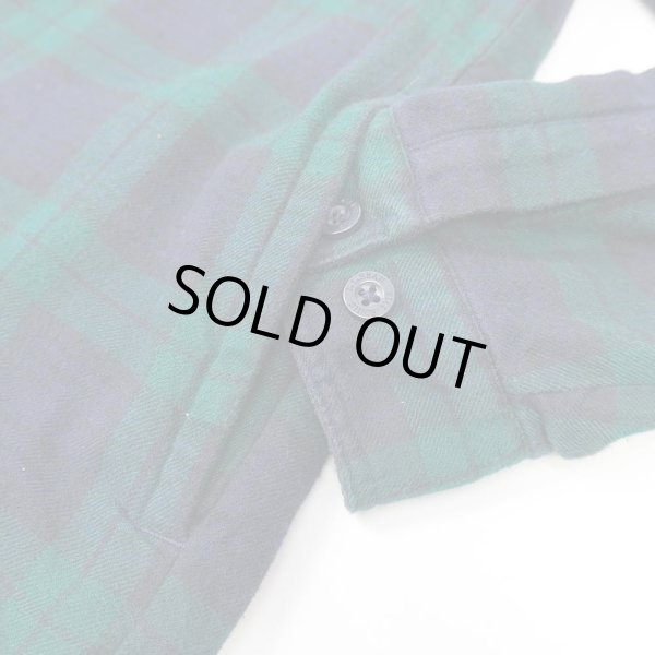 画像4: 00's L.L.Bean フリースライナー フーディーネルシャツ “Black Watch” (4)