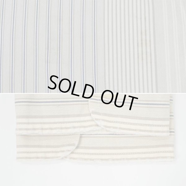 画像5: 90's NAUTICA マルチストライプ柄 バンドカラーシャツ (5)