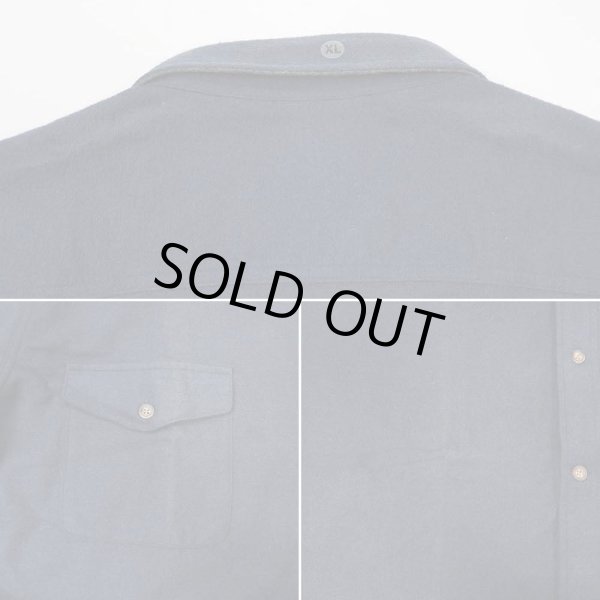 画像5: 90's ST.JOHN'S BAY シャモアクロス ワークシャツ “Charcoal Navy / DEADSTOCK” (5)