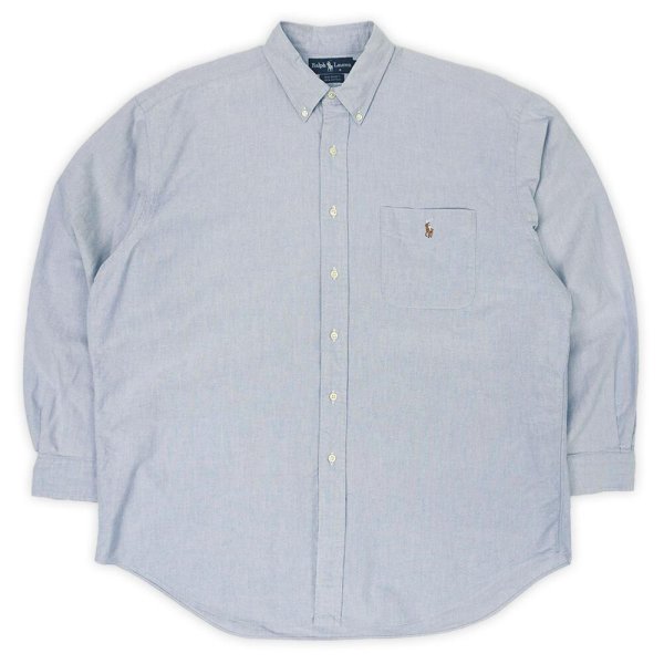 画像1: 90's Polo Ralph Lauren ボタンダウンシャツ "BIG SHIRT" (1)