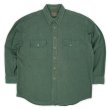 画像1: Late 90's ST JOHN'S BAY シャモアクロス ワークシャツ "OLIVE GREEN" (1)