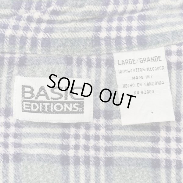 画像2: 90's BASIC EDITIONS プリントネルシャツ (2)