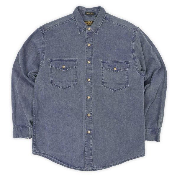 画像1: Early 90's Eddie Bauer コットンワークシャツ "MADE IN USA" (1)