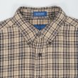 画像3: 90's TOWNCRAFT フランネル ボタンダウンシャツ "Beige Plaid" (3)