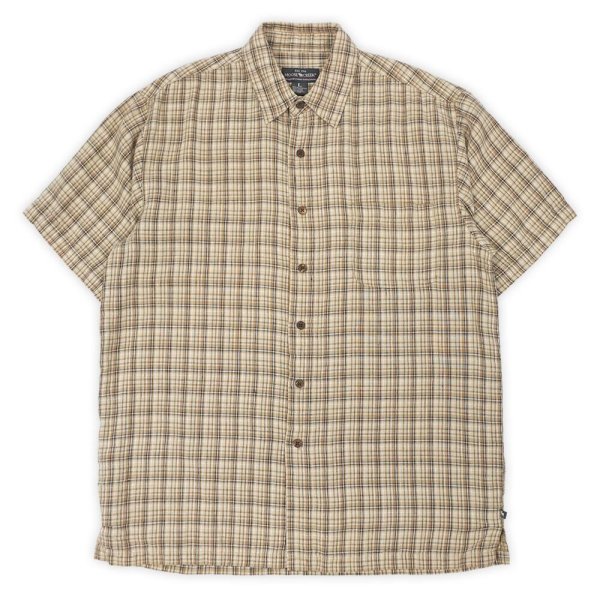 画像1: 00's MOOSE CREEK S/S リネンボックスシャツ (1)