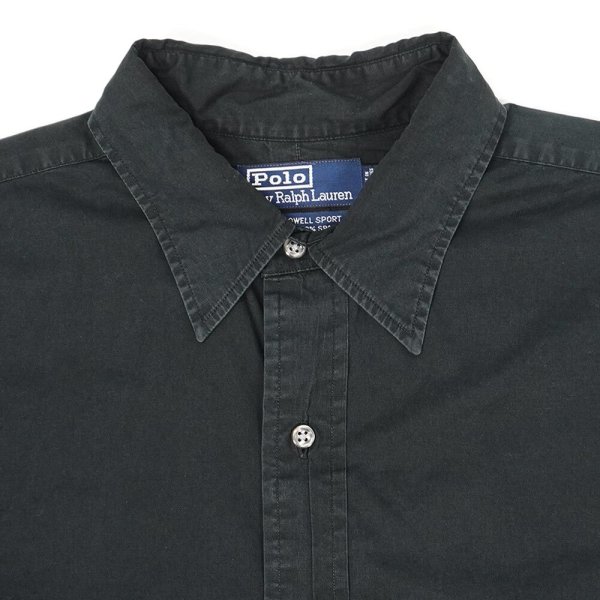 画像3: 90's Polo Ralph Lauren レギュラーカラーシャツ "SLIM LOWELL SPORT / BLACK" (3)