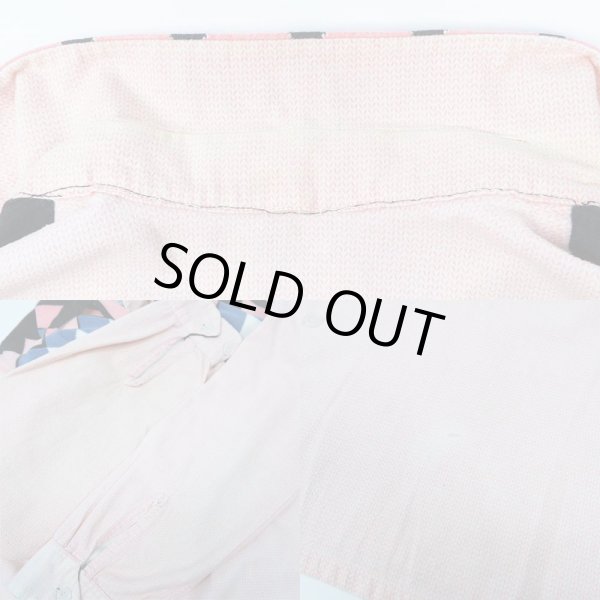 画像4: 50's Mac Taqqart プリントネルシャツ "ダイヤ柄" (4)