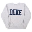 画像1: 90's Duke University Stores リバースウィーブタイプ スウェット "MADE IN USA" (1)