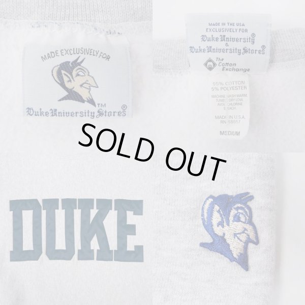 画像3: 90's Duke University Stores リバースウィーブタイプ スウェット "MADE IN USA" (3)