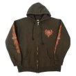 画像1: 00's HARLEY-DAVIDSON フルジップ スウェットパーカー “BROWN” (1)