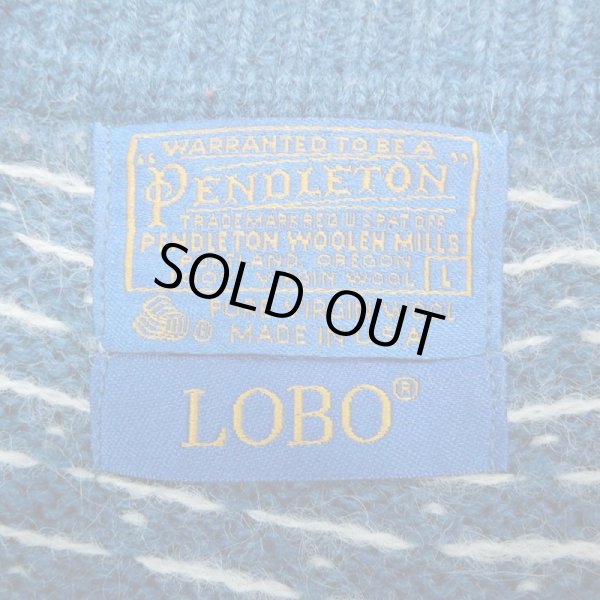画像3: 80-90's PENDLETON LOBO 総柄 ウールニット "MADE IN USA" (3)