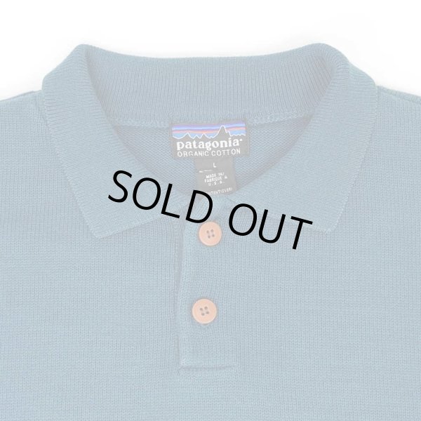 画像3: 95's Patagonia コットンニットポロ "MADE IN USA" (3)