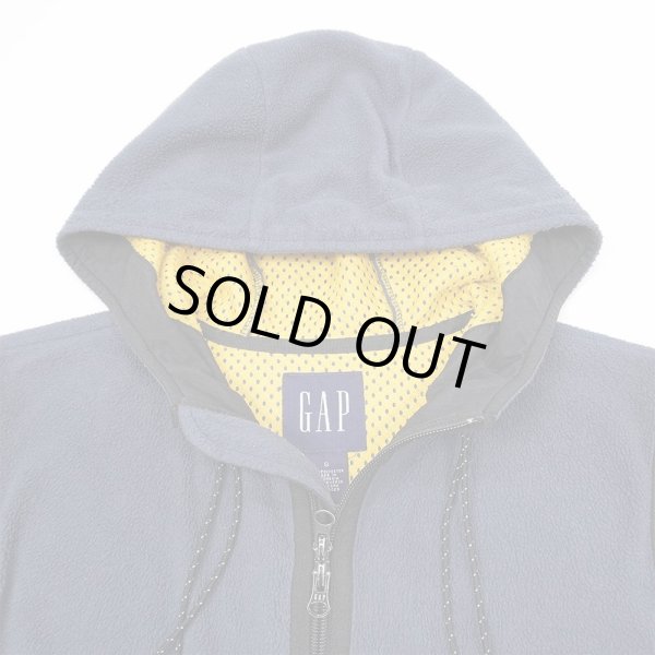 画像3: 00's OLD GAP フーディー フリースベスト (3)